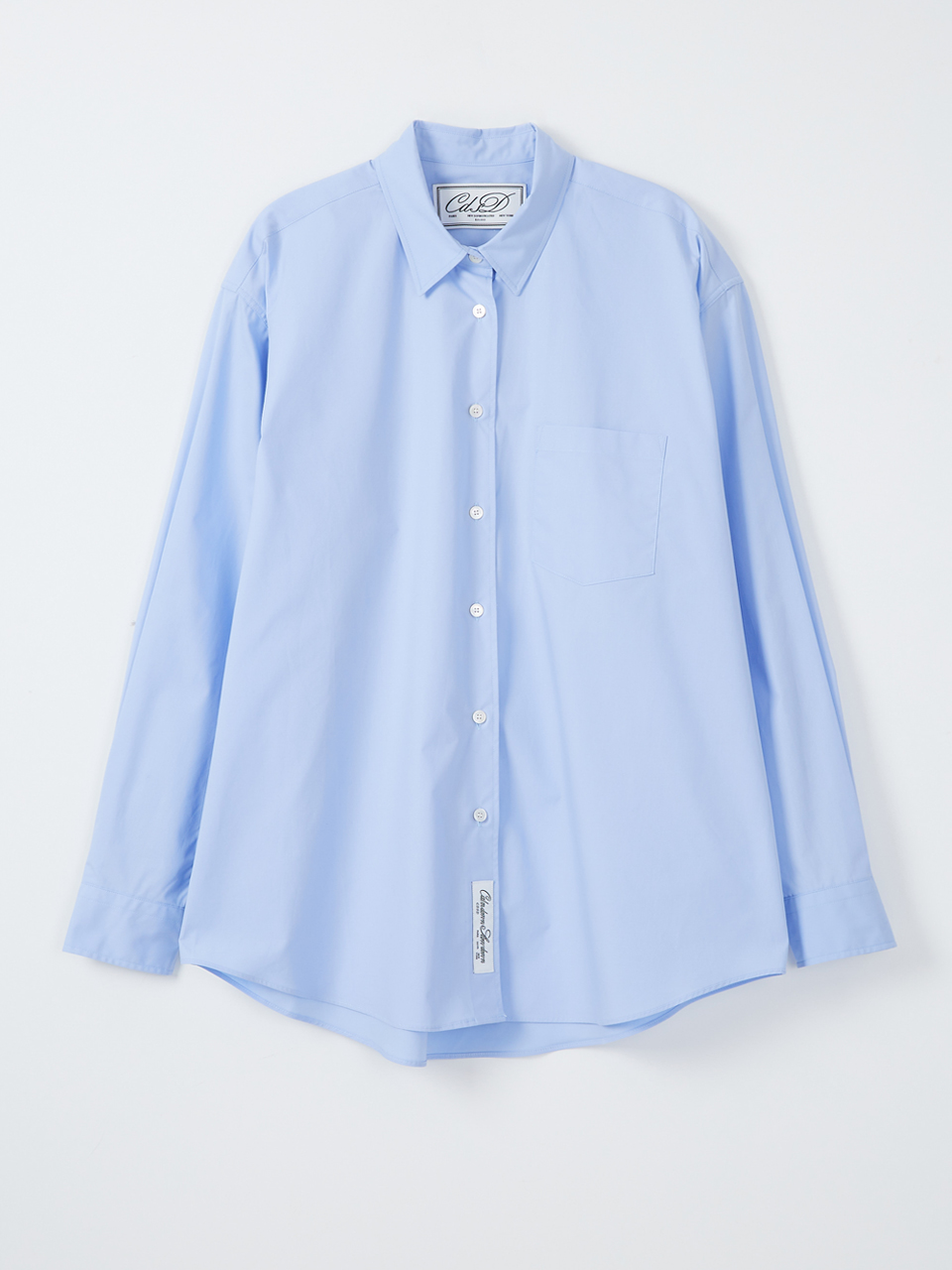 Signature oversize shirts_blue  (3월초 재입고 예정)