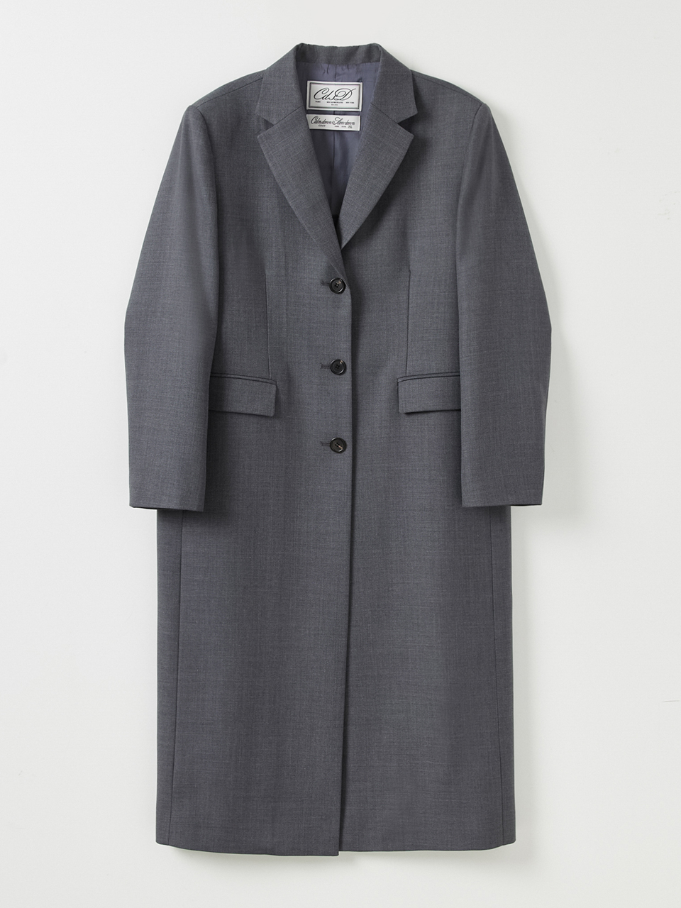 [PRE-ORDER]Wool-blend single coat_charcoal