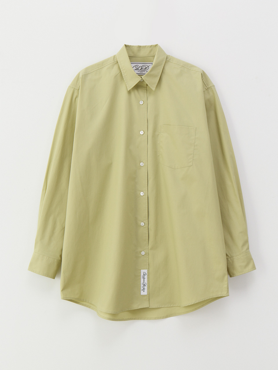 Signature oversize shirts_sage green  (3월초 재입고 예정)