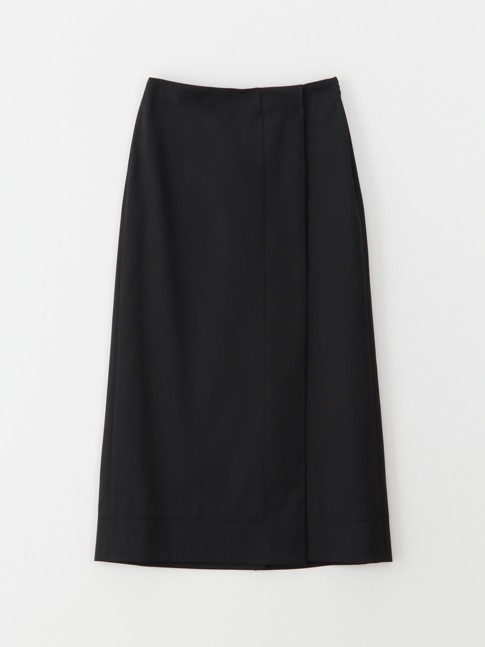 Wool-blend midi skirt_black (바로발송/기획가할인)